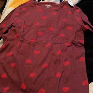 NWT girls heart long sleeved tee